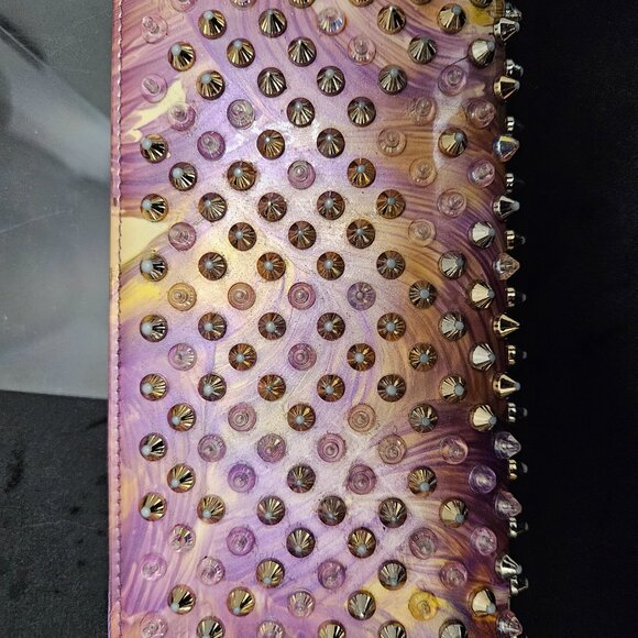 Christian Louboutin Spike Studs Zipper Wallet - Rare Color - Picture 16 of 16